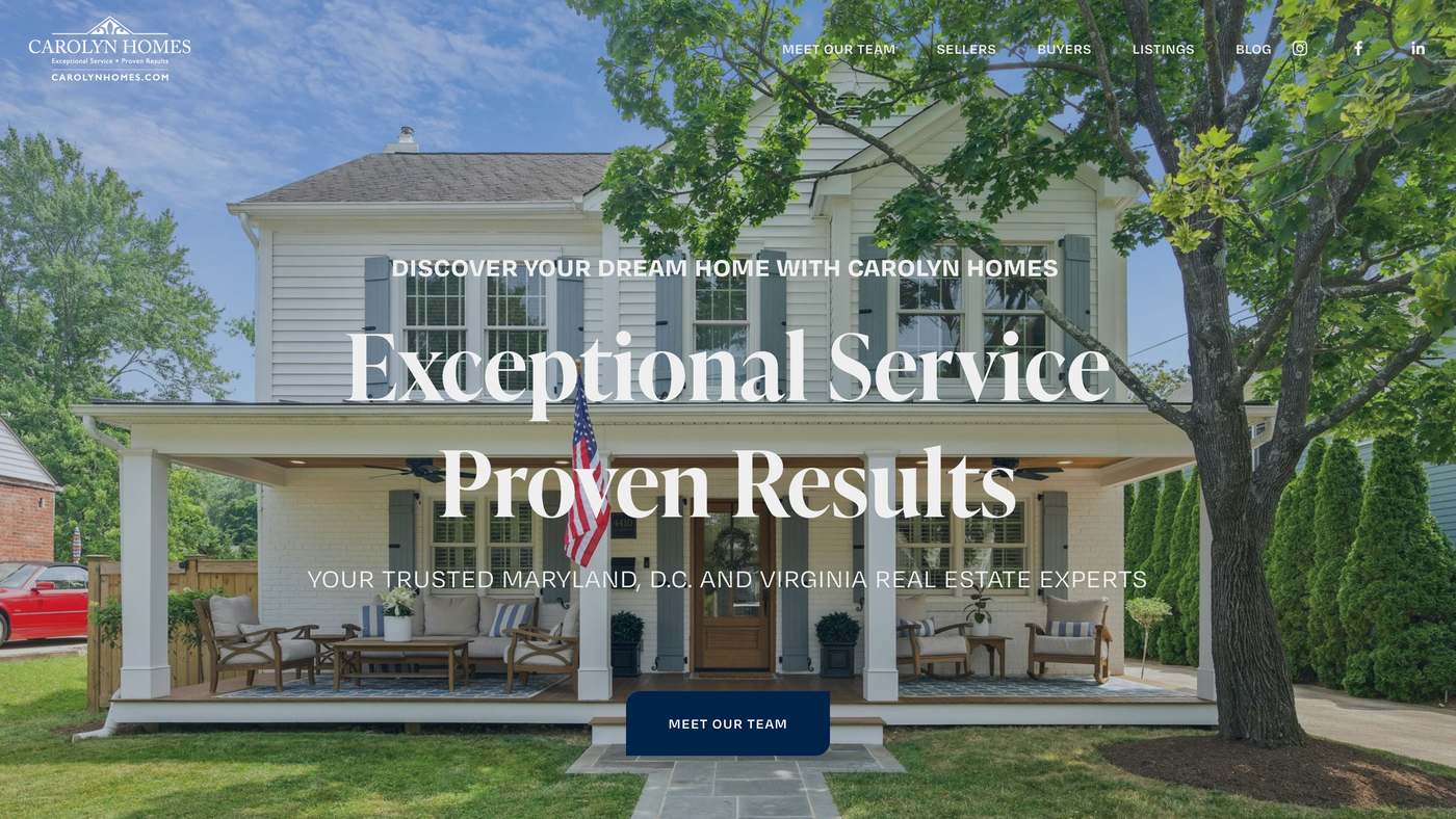 Carolyn Homes — Squarespace website by Digital A-Z